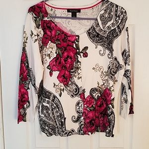 Flower Print Dress Shirt